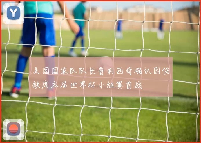 美国国家队队长普利西奇确认因伤缺席本届世界杯小组赛首战
